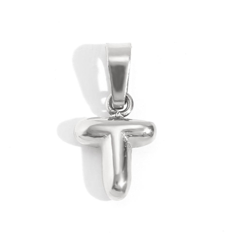 Wholesale Stainless Steel Gold Mini Bubble Letter Pendant
